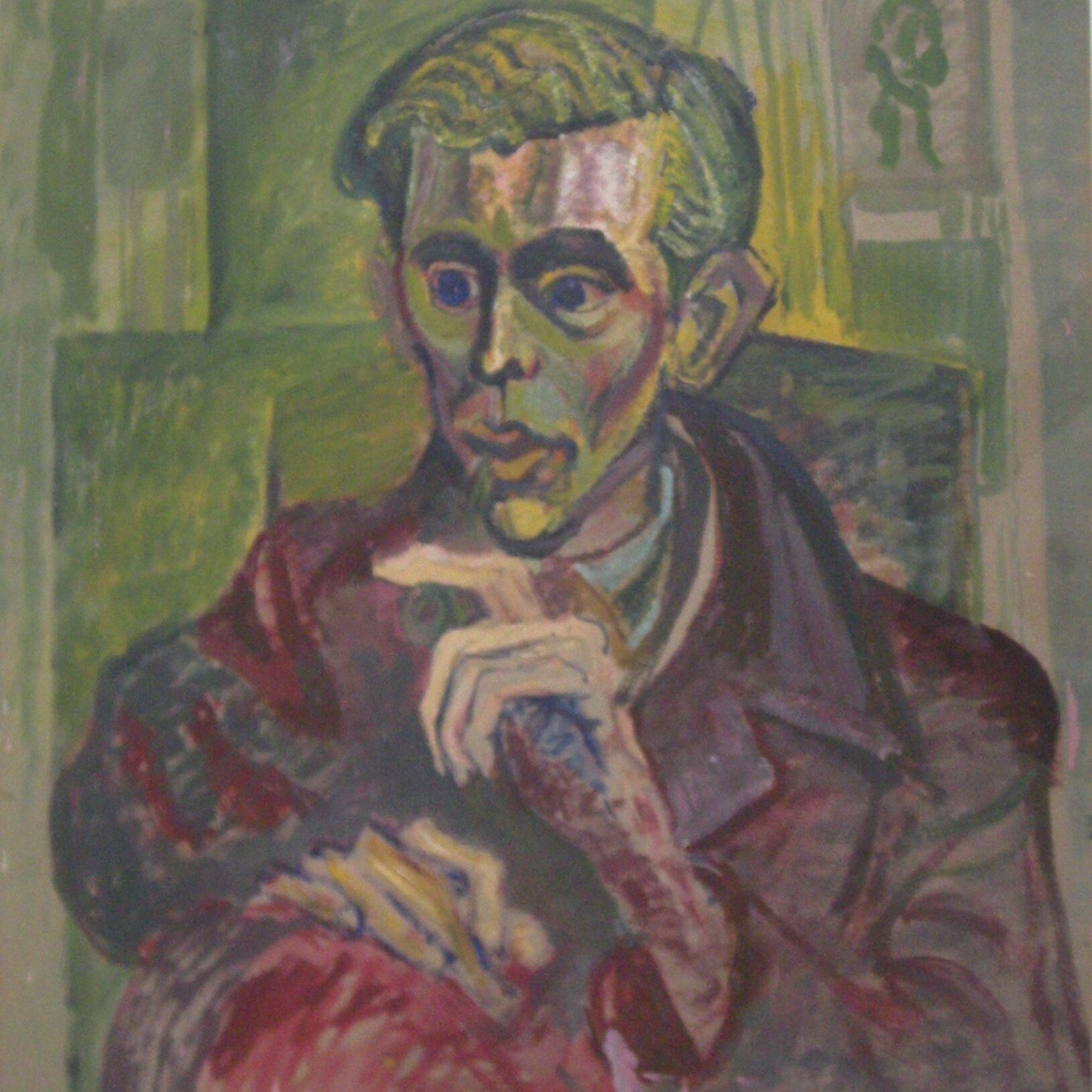 John Bratby - portrait of John Minton