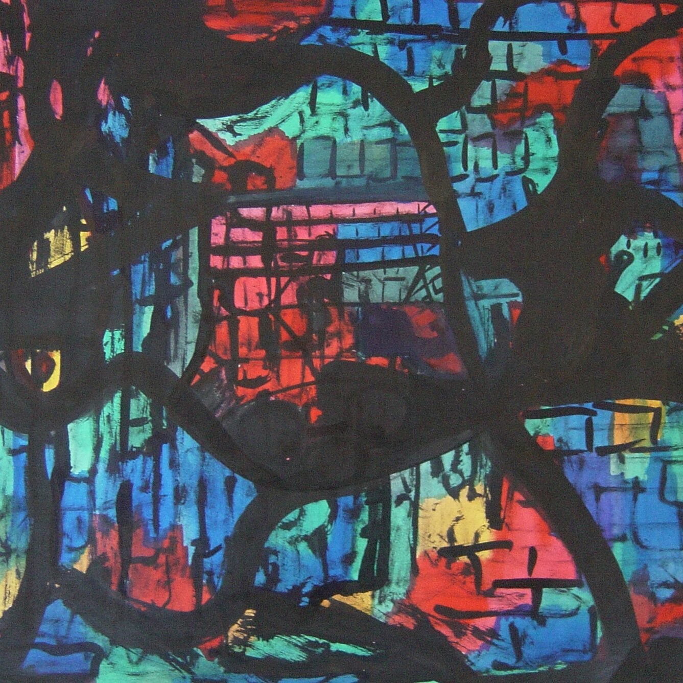 Arnold Daghani - untitled stained glass abstract