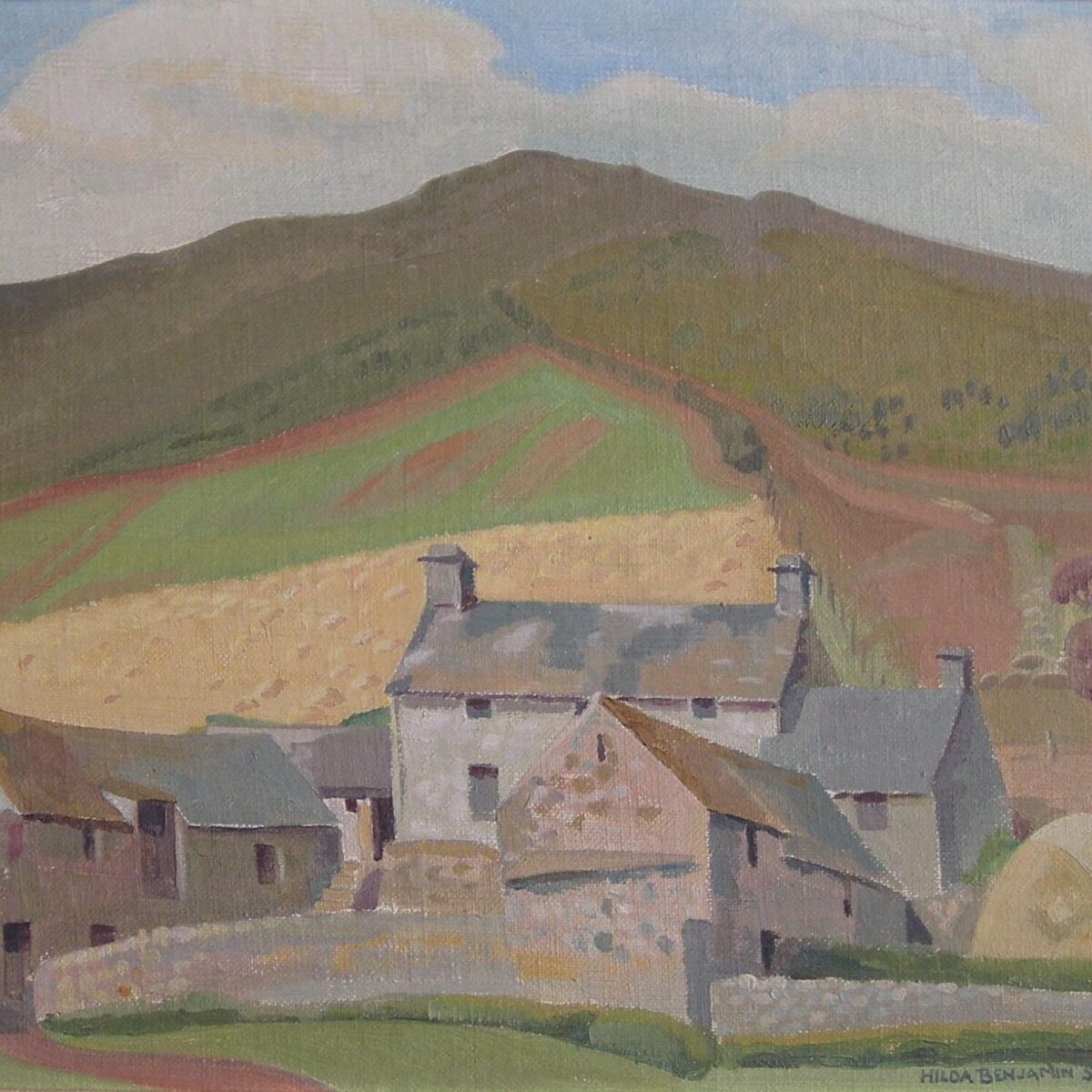 Hilda Benjamin Sexton - Farm Buildings, Wales