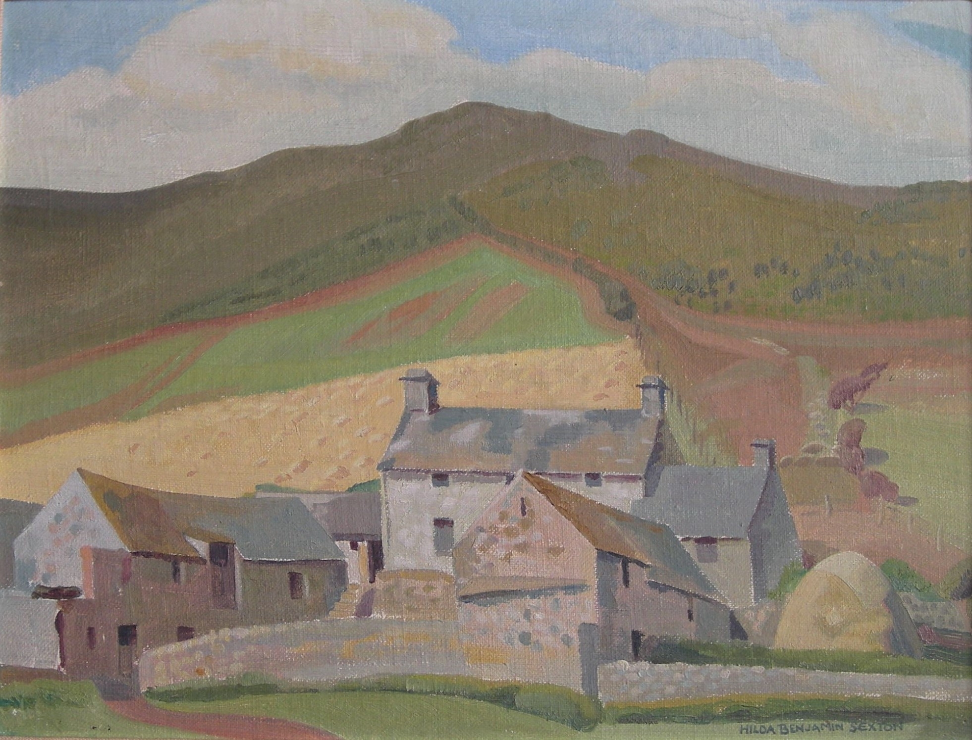 Hilda Benjamin Sexton - Farm Buildings, Wales